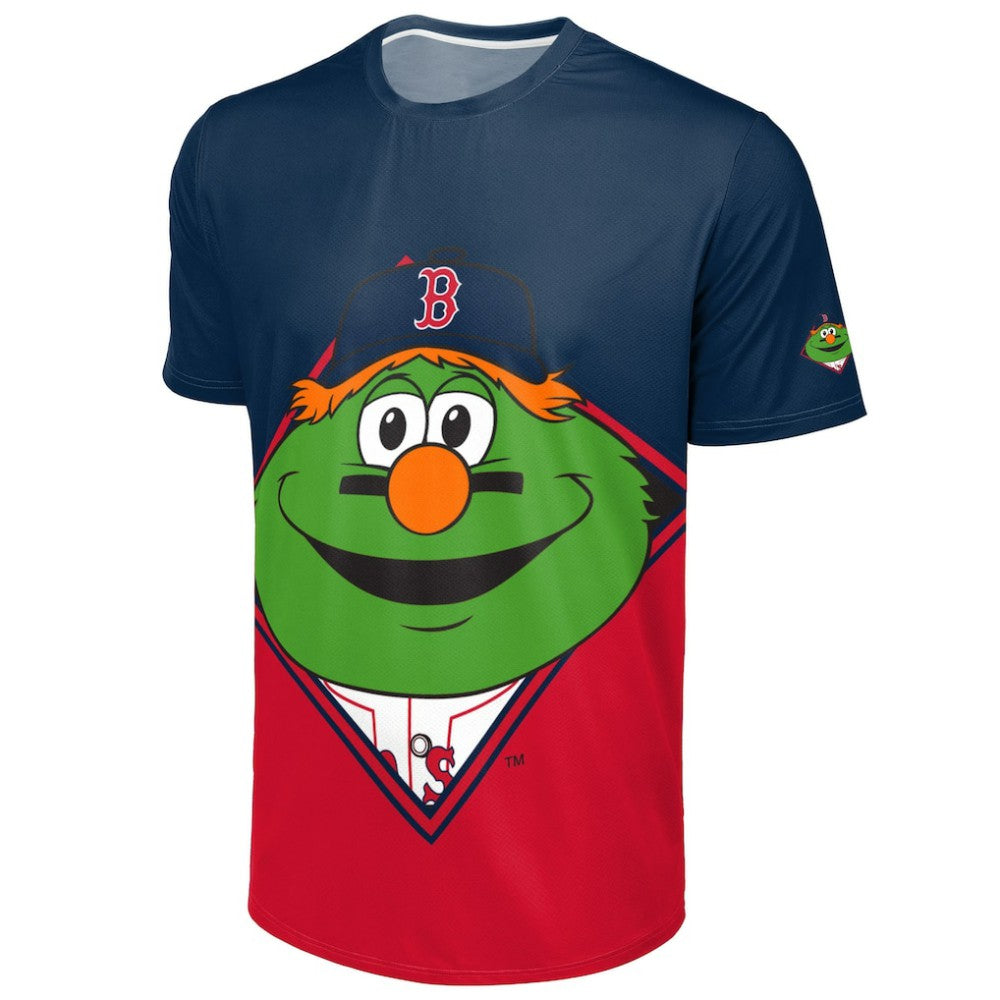 Boston Red Sox FOCO Big Logo Mascot T-Shirt - Navy/Red