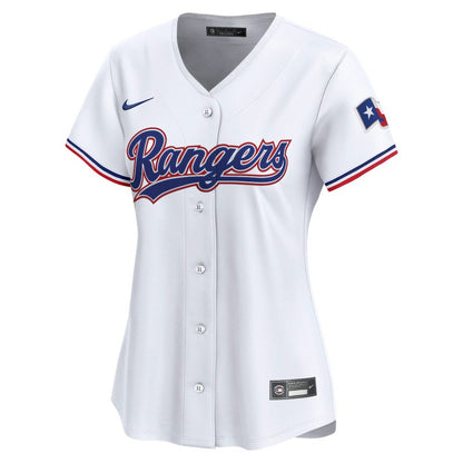 Texas Rangers Women's Home Limited Custom Jersey - White | Nike