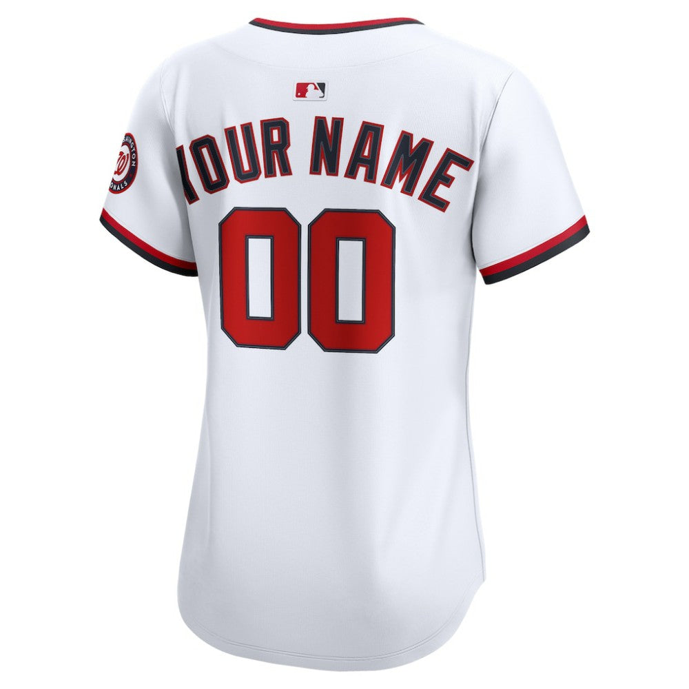 Washington Nationals Women's Home Limited Custom Jersey - White | Nike