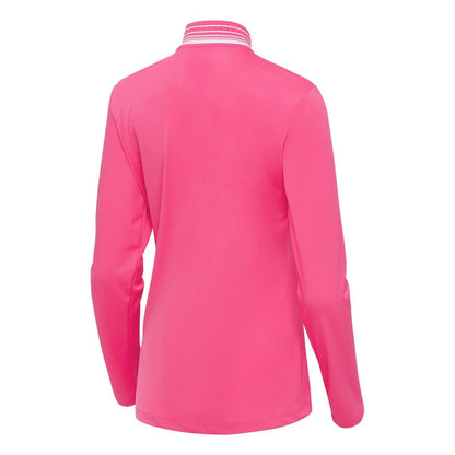 New York Yankees Antigua Women's Spring Training Palmetto Quarter-Zip Top - Pink