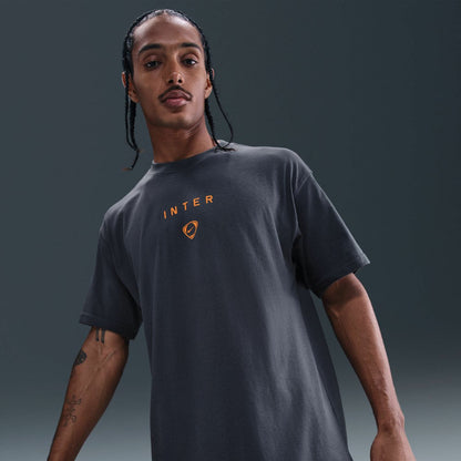 Inter Milan T90 Wordmark T-Shirt - Gray | Nike shop