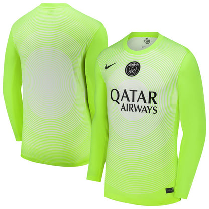Paris Saint-Germain 2025/26 Third Goalkeeper Replica Long Sleeve Jersey - Neon Green | Nike for sale