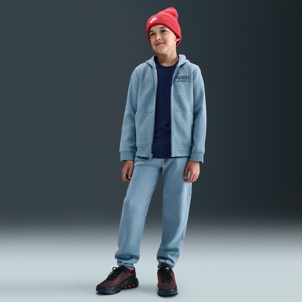 Paris Saint-Germain Youth Club Full-Zip Hoodie - Heather Blue | Nike for sale