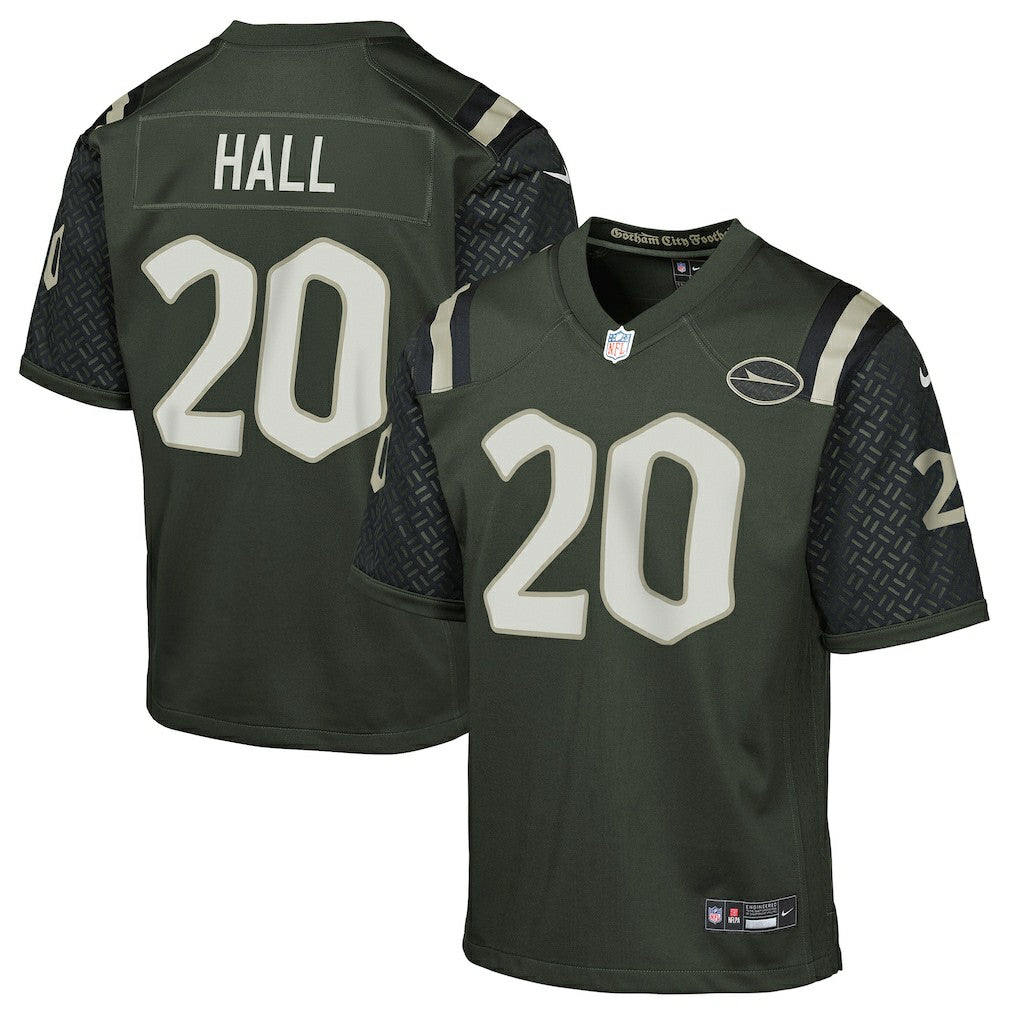 Breece Hall New York Jets Youth 2025 Rivalries Collection Game Jersey - Gotham Green | Nike on sale
