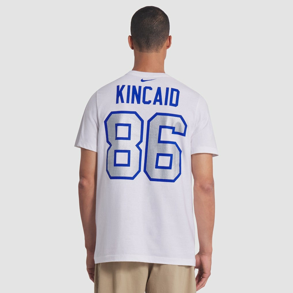 Dalton Kincaid Buffalo Bills 2025 Rivalries Collection Player Name & Number T-Shirt - White | Nike for sale