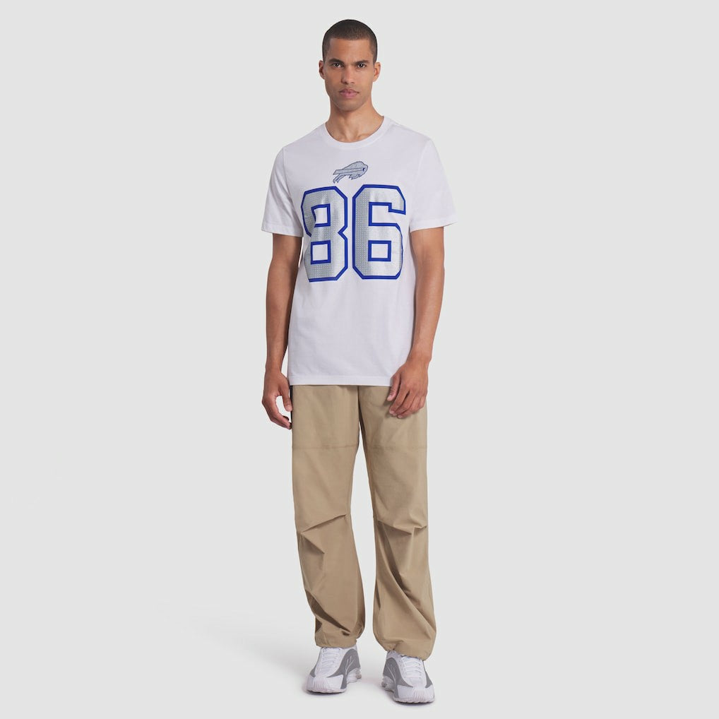 Dalton Kincaid Buffalo Bills 2025 Rivalries Collection Player Name & Number T-Shirt - White | Nike for sale