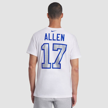 Josh Allen Buffalo Bills 2025 Rivalries Collection Player Name & Number T-Shirt - White | Nike on sale