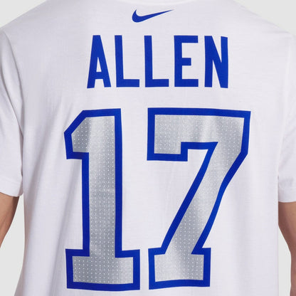 Josh Allen Buffalo Bills 2025 Rivalries Collection Player Name & Number T-Shirt - White | Nike on sale