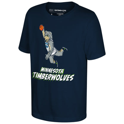 Minnesota Timberwolves Stadium Essentials Youth Mascot Air T-Shirt - Navy online