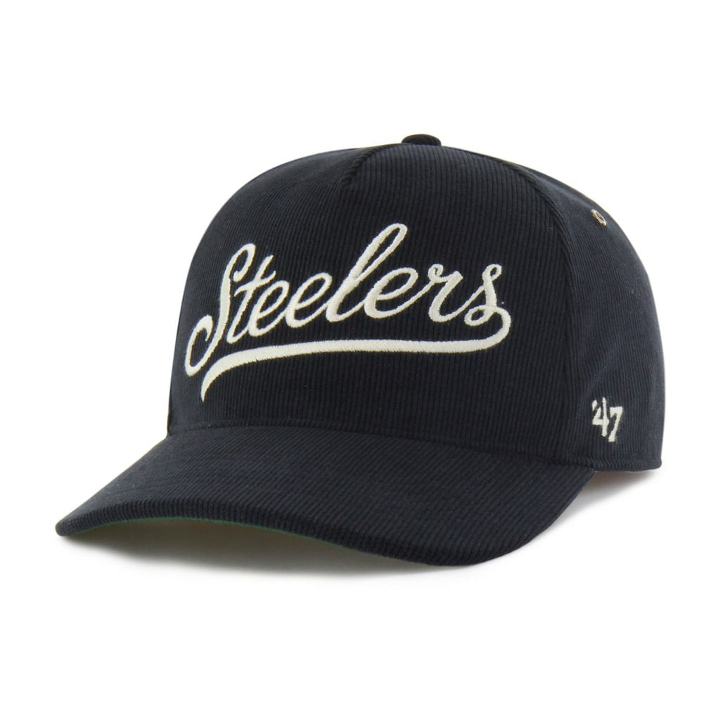 Pittsburgh Steelers '47 Golden Age Corduroy Hitch Adjustable Hat - Black outlet