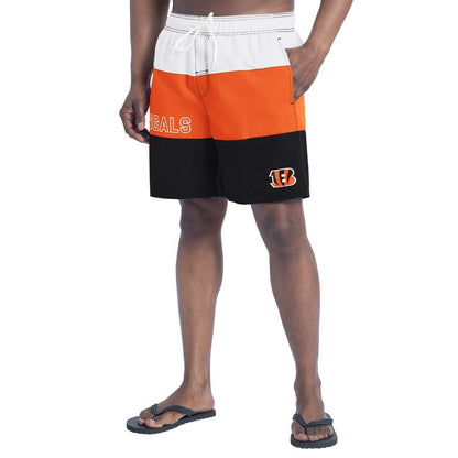 Cincinnati Bengals G-III Sports by Carl Banks Sunrise Volley Swim Shorts - Black/Orange outlet