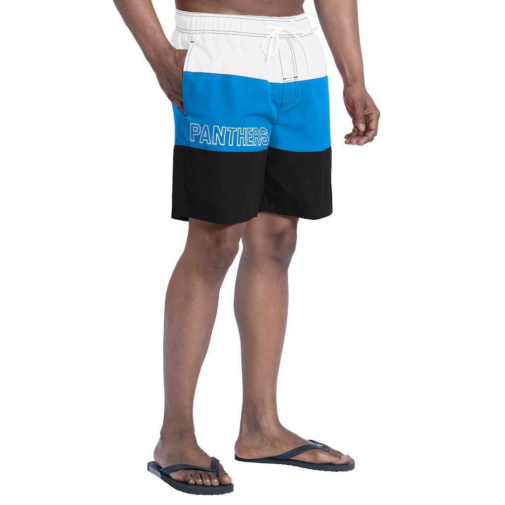 Carolina Panthers G-III Sports by Carl Banks Sunrise Volley Swim Shorts - Black/Blue online