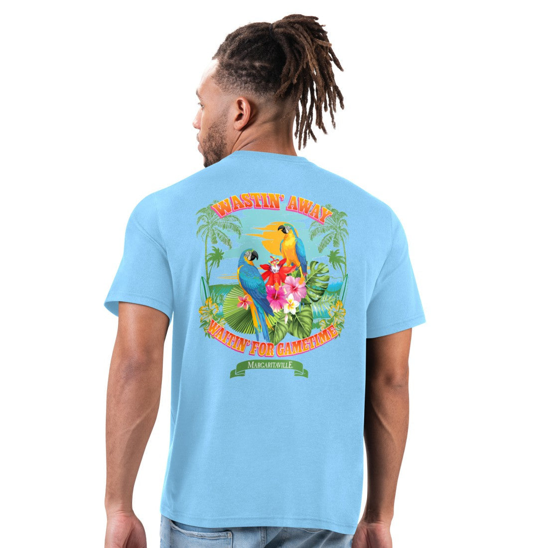 Tennessee Titans Margaritaville Wastin' Away T-Shirt - Light Blue cheap