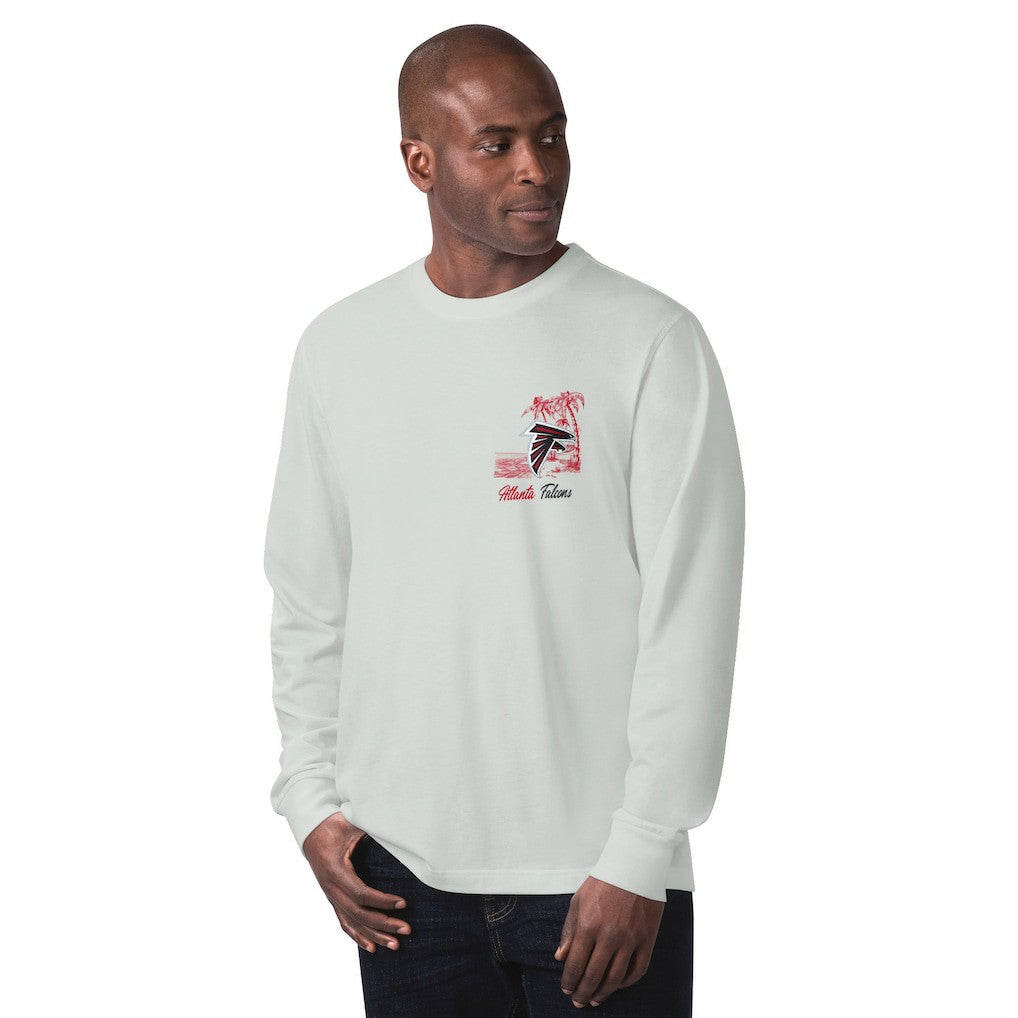 Atlanta Falcons Margaritaville It's Five O'Clock Somewhere Long Sleeve T-Shirt - Gray for sale