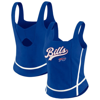 Buffalo Bills WEAR by Erin Andrews Women's Square Neck Tank Top - Royal sale