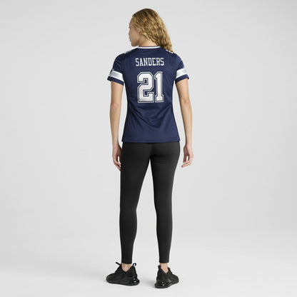 Deion Sanders Dallas Cowboys Women's Team Retired Player Game Jersey - Navy | Nike for sale