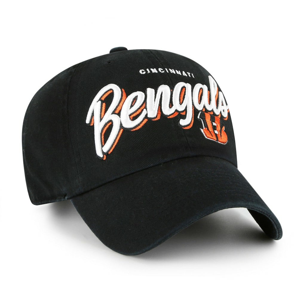 Cincinnati Bengals '47 Women's Ariana Clean Up Adjustable Hat - Black discount