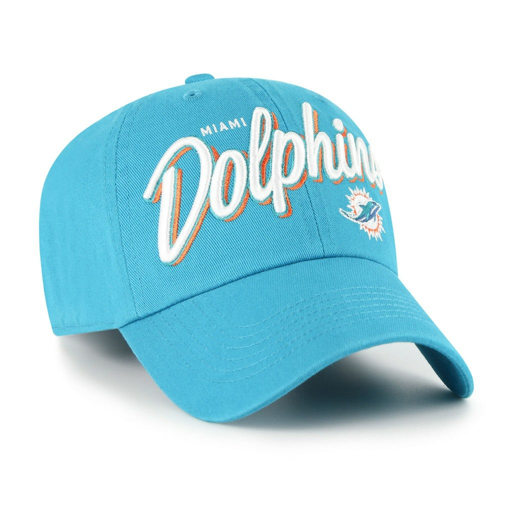Miami Dolphins '47 Women's Ariana Clean Up Adjustable Hat - Aqua sale