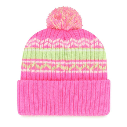 Cincinnati Bengals '47 Girls Youth Polar Vortex Cuffed Knit Hat with Pom - Pink cheap