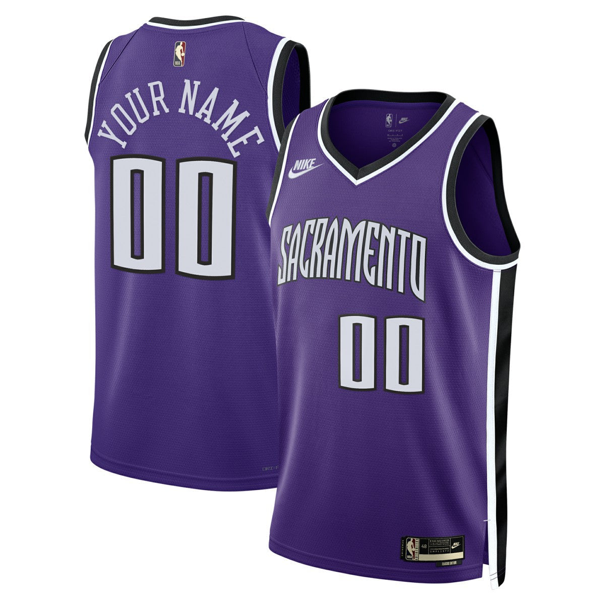 Sacramento Kings Unisex Adult Swingman Custom Jersey - Classic Edition - Purple | Nike discount