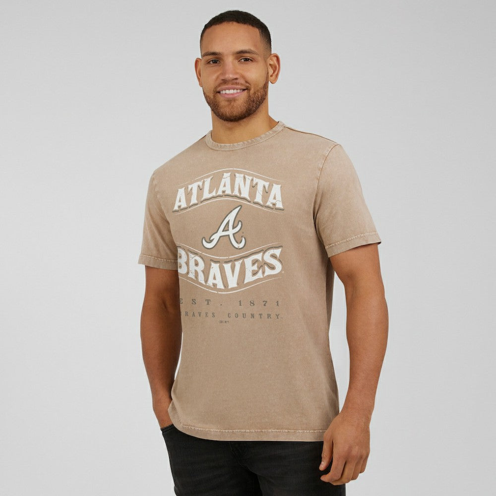 Atlanta Braves Darius Rucker Collection Sun Faded T-Shirt - Tan