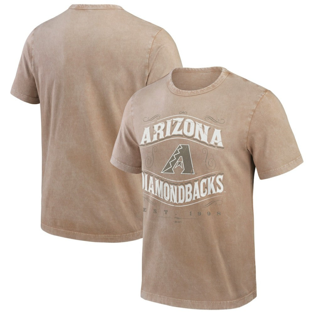 Arizona Diamondbacks Darius Rucker Collection Sun Faded T-Shirt - Tan