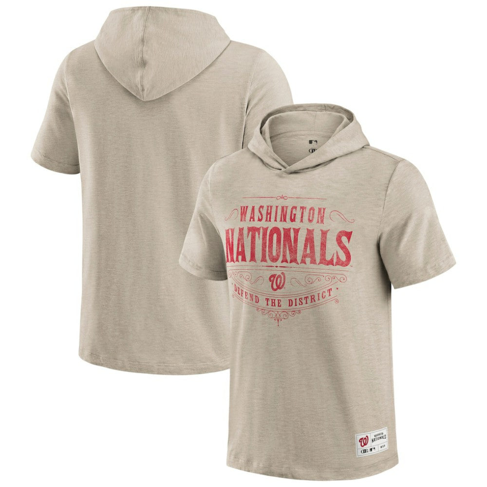 Washington Nationals Darius Rucker Collection Distressed Hoodie T-Shirt - Tan