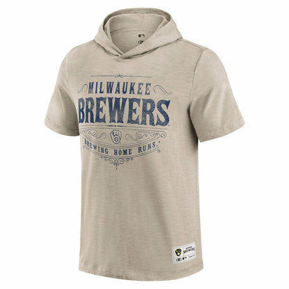 Milwaukee Brewers Darius Rucker Collection Hooded T-Shirt - Tan