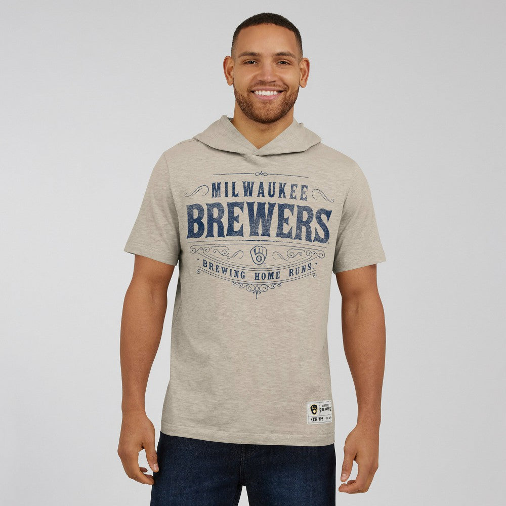 Milwaukee Brewers Darius Rucker Collection Hooded T-Shirt - Tan