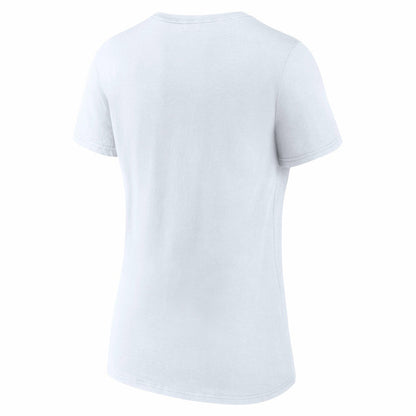 Portland Trail Blazers Women's Bench Warmer V-Neck T-Shirt - White | Fanatics shop