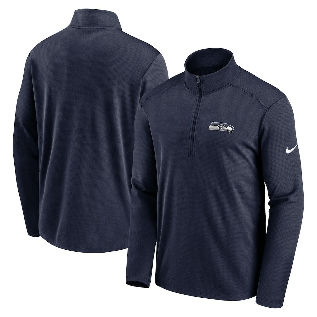 Seattle Seahawks Pacer Half-Zip Pullover - College Navy | Nike for sale