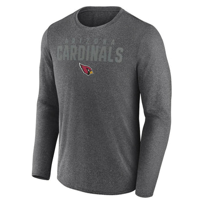 Arizona Cardinals Blackout Long Sleeve T-Shirt - Heather Charcoal for sale