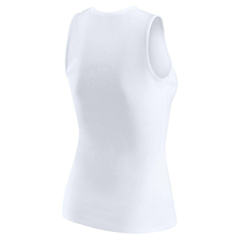 Las Vegas Raiders WEAR by Erin Andrews Women's Ribbed Graphic Tank Top - White discount