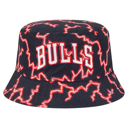 Chicago Bulls Summer Sun and Storm Reversible Bucket Hat - Black/Light Blue | New Era sale