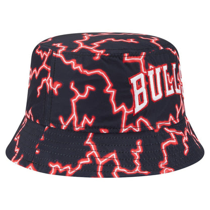 Chicago Bulls Summer Sun and Storm Reversible Bucket Hat - Black/Light Blue | New Era sale
