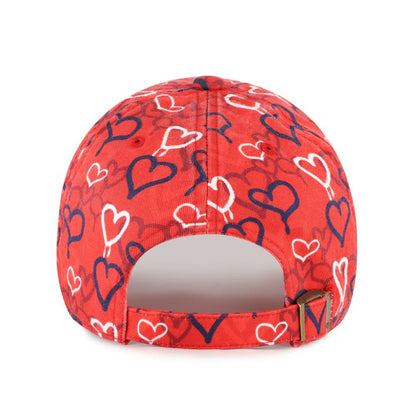 Washington Nationals Girls Youth Mural Clean Up Adjustable Hat - Red | 47 brand