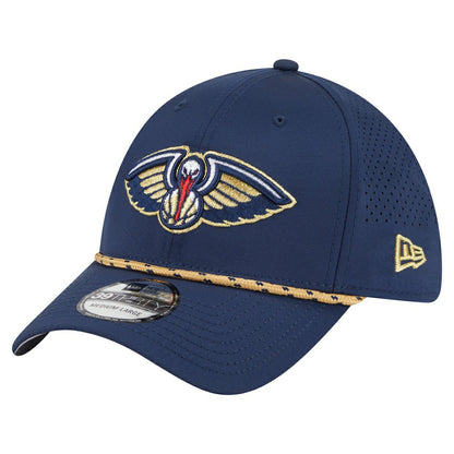 New Orleans Pelicans Featherweight Poly Rope Flex 39Thirty Hat - Navy | New Era outlet