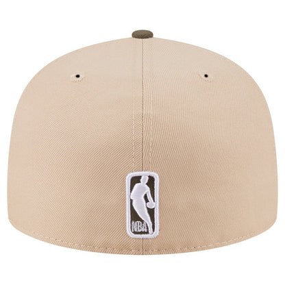 Golden State Warriors Color Pack Two-Tone 59FIFTY A-Frame Fitted Hat - Tan | New Era sale