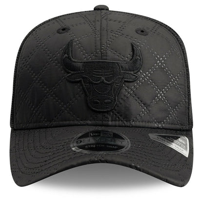 Chicago Bulls Quilted 9SEVENTY Trucker Adjustable Hat - Black | New Era on sale