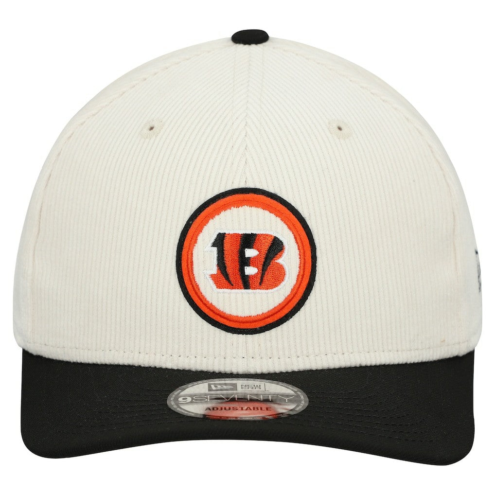 Cincinnati Bengals New Era Loyal Corduroy 9SEVENTY Adjustable Hat - Stone for sale