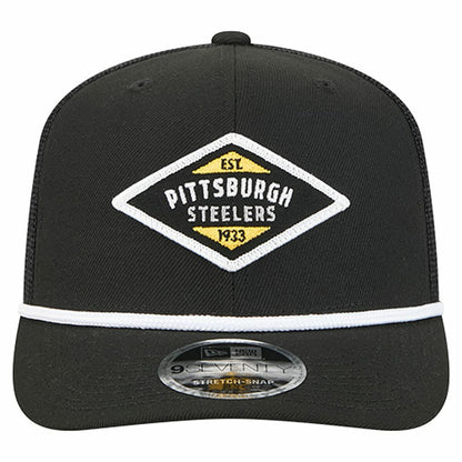 Pittsburgh Steelers New Era Team 9SEVENTY Adjustable Hat - Black discount