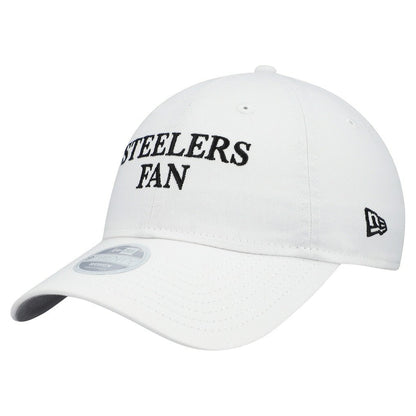 Pittsburgh Steelers New Era Women's Team Fan 9TWENTY Adjustable Hat - White online