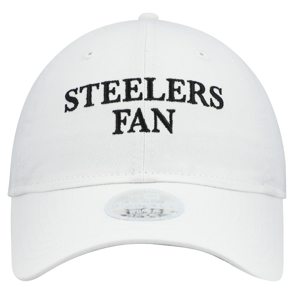 Pittsburgh Steelers New Era Women's Team Fan 9TWENTY Adjustable Hat - White online