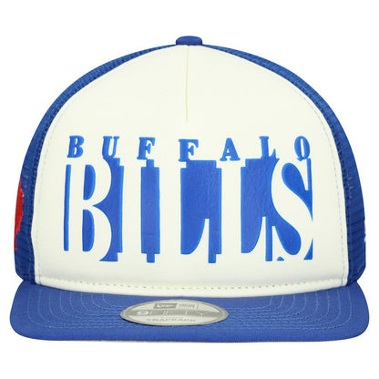 Buffalo Bills New Era Throwback Cutout A-Frame 9FIFTY Snapback Hat - Cream/Royal outlet