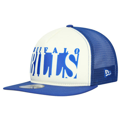 Buffalo Bills New Era Throwback Cutout A-Frame 9FIFTY Snapback Hat - Cream/Royal outlet