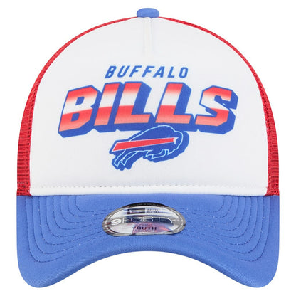 Buffalo Bills New Era Youth Streak 9FORTY A-Frame Adjustable Hat - White/Royal for sale