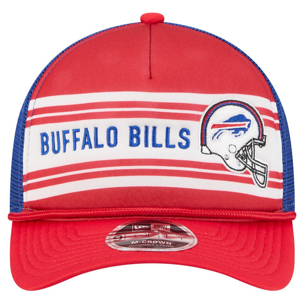 Buffalo Bills New Era Linear A-Frame 9FORTY Adjustable Hat - Red cheap