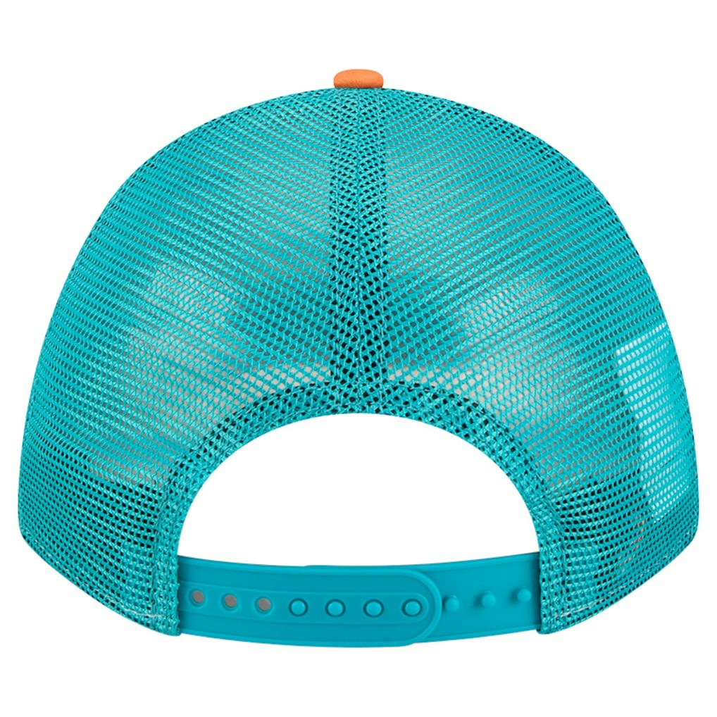 Miami Dolphins New Era Linear A-Frame 9FORTY Adjustable Hat - Orange for sale