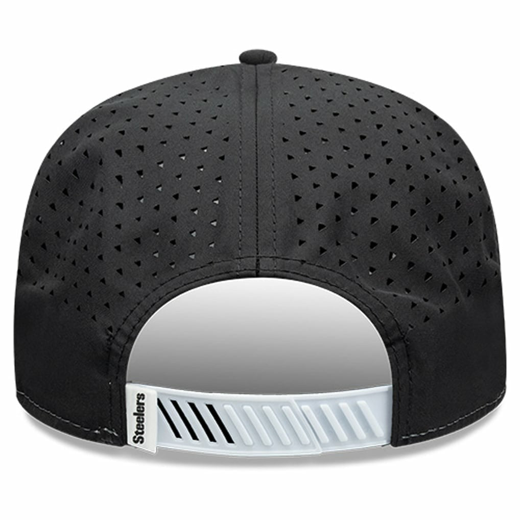 Pittsburgh Steelers New Era Established Patch 9SEVENTY Adjustable Hat - White/Black outlet