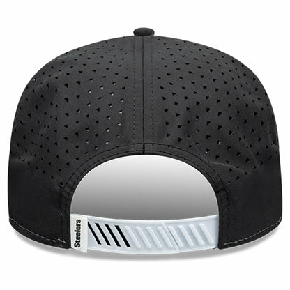 Pittsburgh Steelers New Era Established Patch 9SEVENTY Adjustable Hat - White/Black outlet
